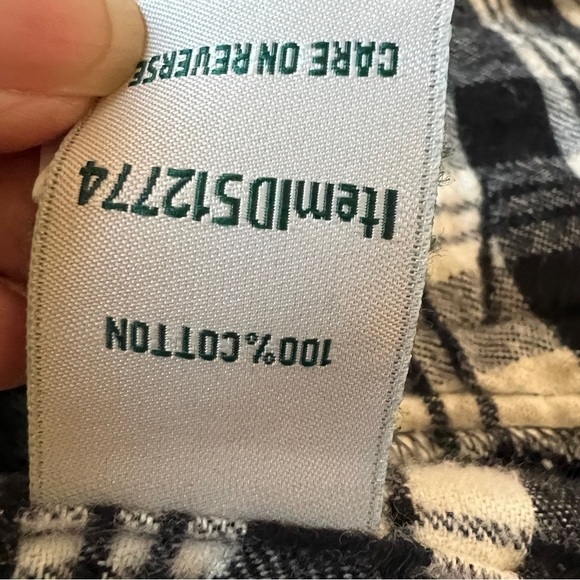 LL Bean Unisex Relaxed Fit Full Zip Flannel Plaid Hooded Jacket Size Medium - Picture 11 of 15